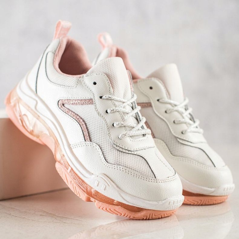 Goodin Leder Turnschuhe weiß 1