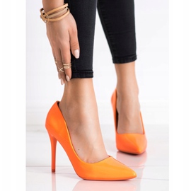 SHELOVET Mode High Heels orange 1