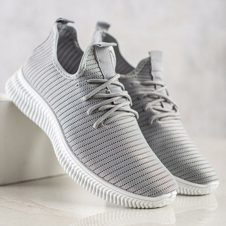 SHELOVET Bequeme Slip-On Sneakers grau 1