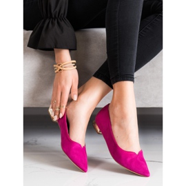 Filippo Pumps mit dekorativem Absatz rosa 2
