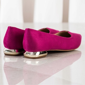 Filippo Pumps mit dekorativem Absatz rosa 1