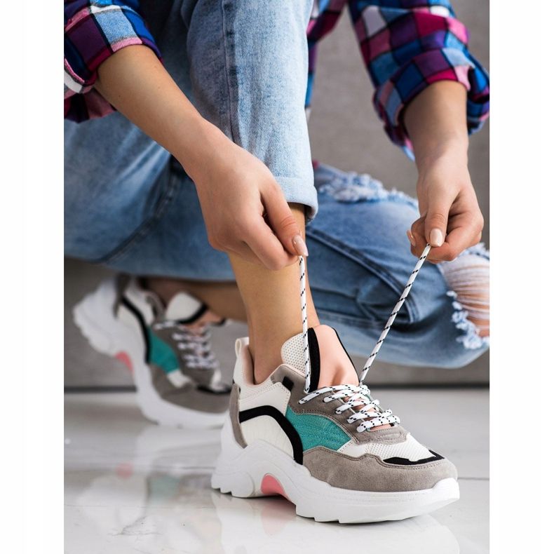 SHELOVET Modische bunte Turnschuhe mehrfarbig 1