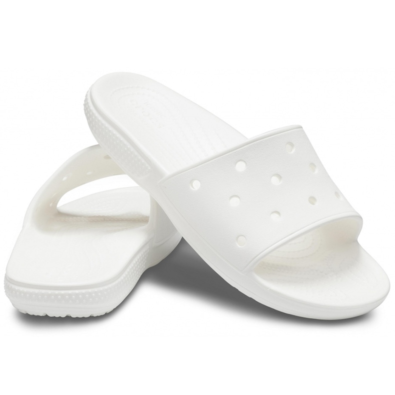 Crocs Classic Slide Damen Hausschuhe weiß 206121 100 1