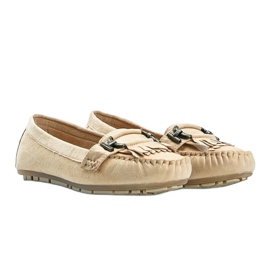 Beige Loafer aus Öko-Wildleder von Maia 1