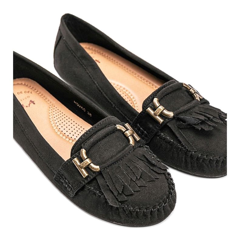 Schwarze Loafer aus Öko-Wildleder von Maia 1