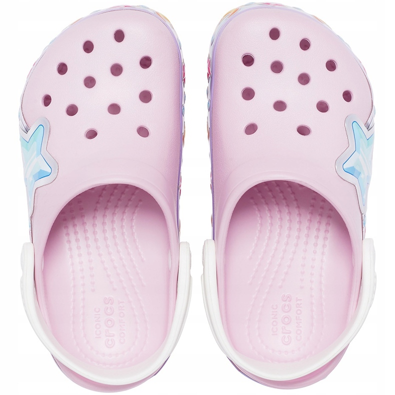 Crocs für Kinder Fl Star Band Clog rosa 207075 6GD 1