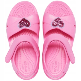 Crocs Kindersandale Classic Cross Strap Charm pink 206947 669 rosa 1