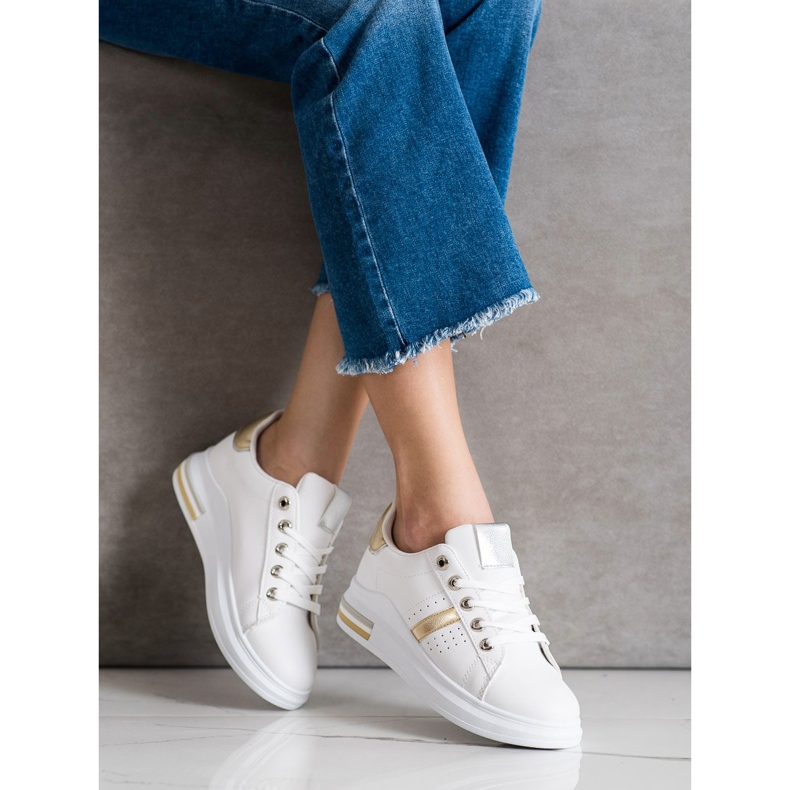 SHELOVET Sportschuhe weiß golden 1