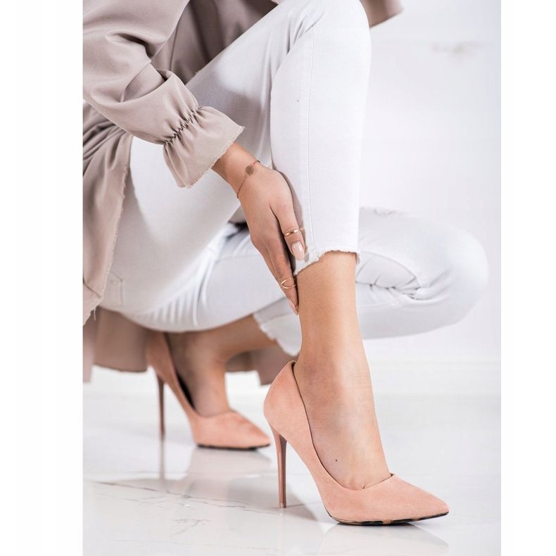 Diamantique Sexy Wildleder-Heels rosa 1