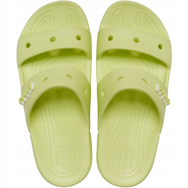 Crocs Classic Hausschuhe Gelb 206761 3U4 grün 1
