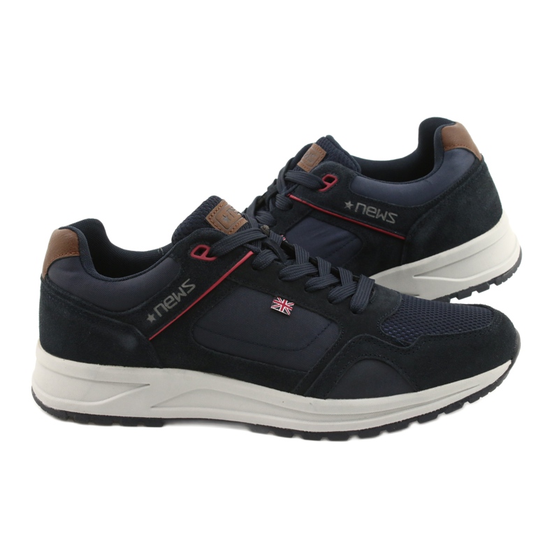 NEWS ADI Herren Sportschuhe braun marineblau 4