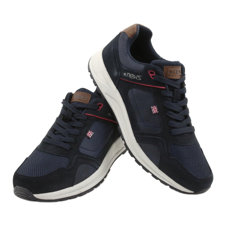 NEWS ADI Herren Sportschuhe braun marineblau 3