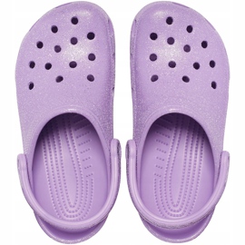 Crocs Damen Classic Glitzer Clog Violett 205942 5PR lila 1
