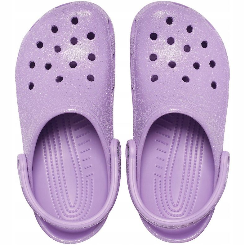 Crocs Damen Classic Glitzer Clog Violett 205942 5PR 1