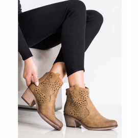 Sergio Leone Frühling durchbrochene Stiefel braun 1