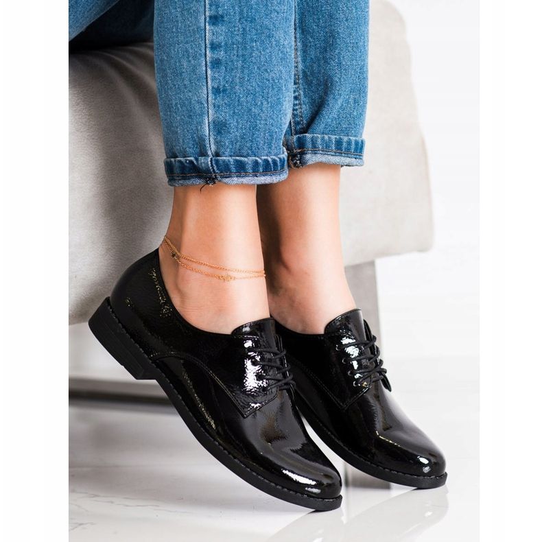 SHELOVET Klassische Schnürschuhe schwarz 2