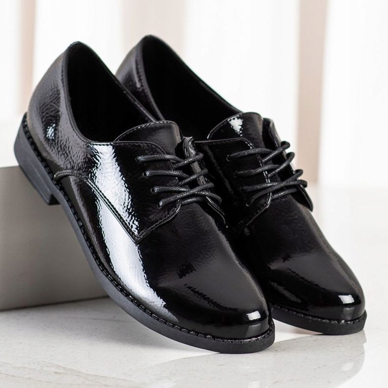 SHELOVET Klassische Schnürschuhe schwarz 1