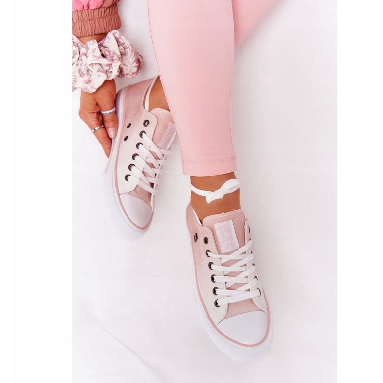Damen Sneaker Big Star HH274127 Ombre Pink weiß rosa 2