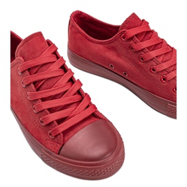 Rote Mara Sneakers aus Öko-Wildleder 1