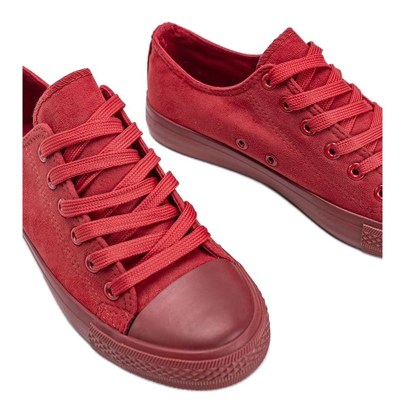 Rote Mara Sneakers aus Öko-Wildleder 1