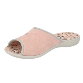 Befado Damenschuhe Blume VIKI 254D126 rosa silber- grau 2