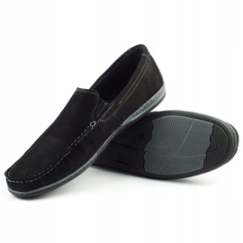 Mario Pala Herren Loafer 763 schwarzes Wildleder 1