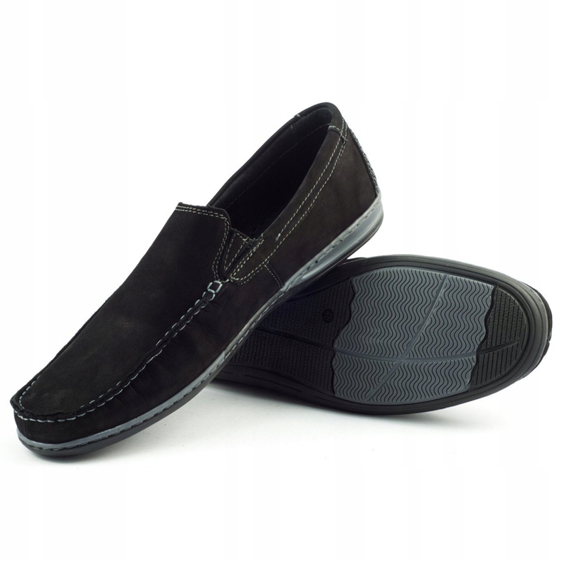 Mario Pala Herren Loafer 763 schwarzes Wildleder 1
