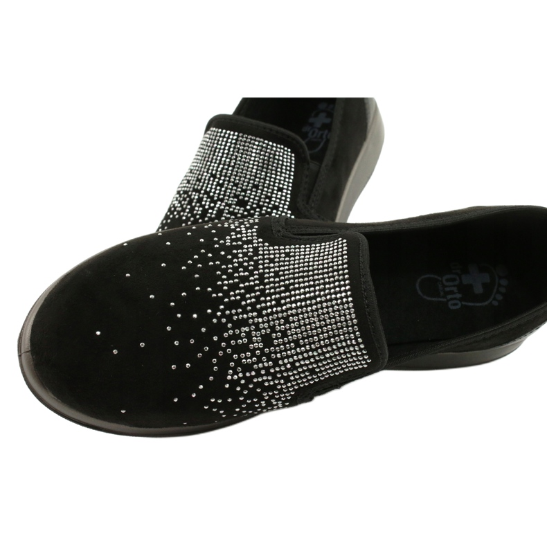 Befado Damenschuhe 156D004 schwarz silber- 5