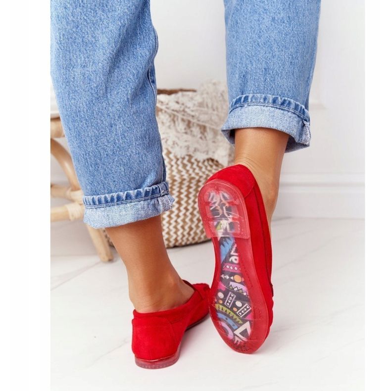 Wildleder-Loafer Sergio Leone MK722 Rot 1