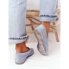 Wildleder Loafer Sergio Leone MK722 Blau 2