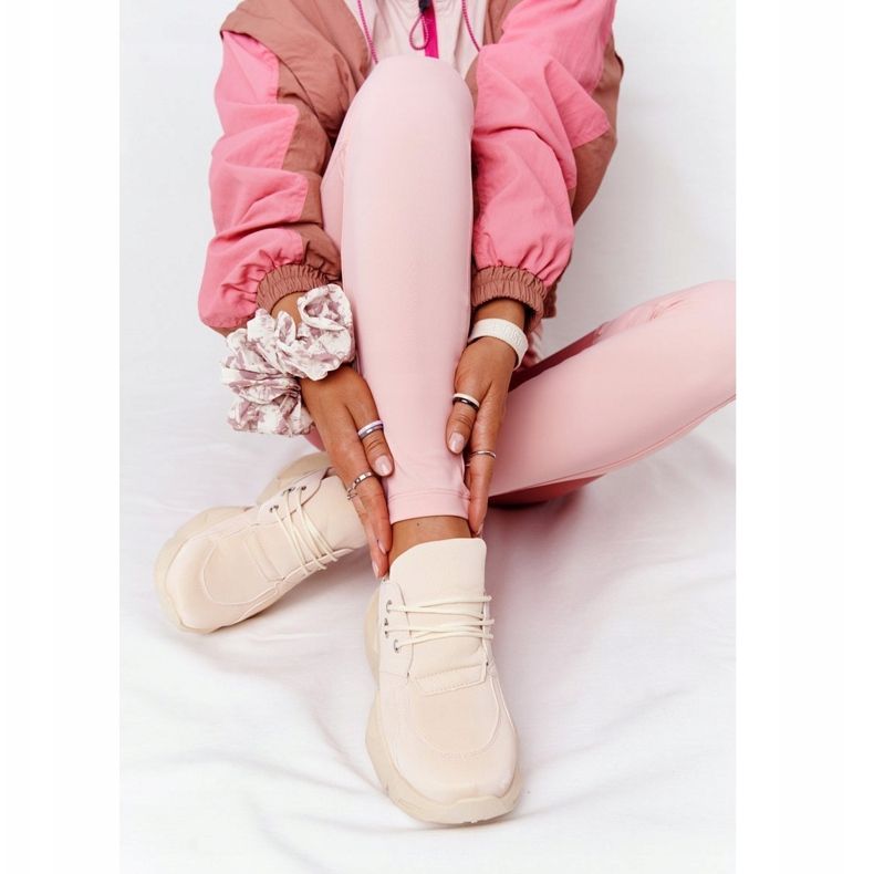 PS1 Sneakers für Damen auf einer massiven Sohle in sprudelndem Beige 1