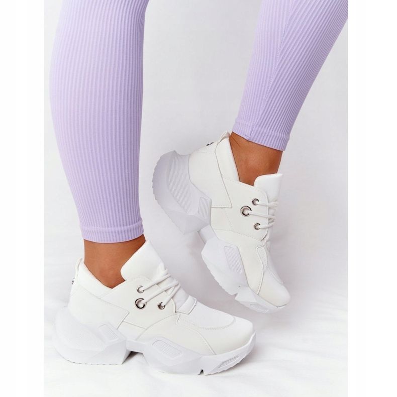 PS1 Sneakers für Damen auf einer massiven Sohle Bubbly White weiß 2