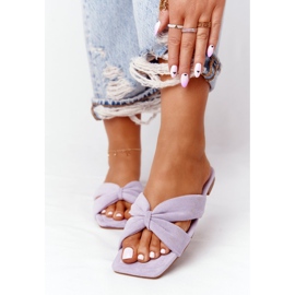 PS1 Damen Velours Hausschuhe Violet Vanilla Sky lila 1
