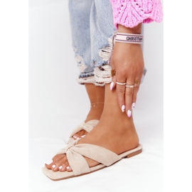 PS1 Damen Velours Slipper Beige Vanilla Sky 2