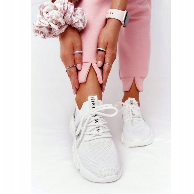 Damen Sportsocken GOE HH2N4016 Weiß schwarz 1