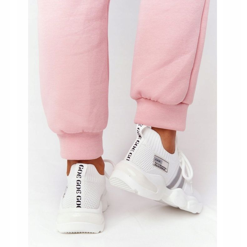 Damen Sportsocken GOE HH2N4016 Weiß schwarz 2