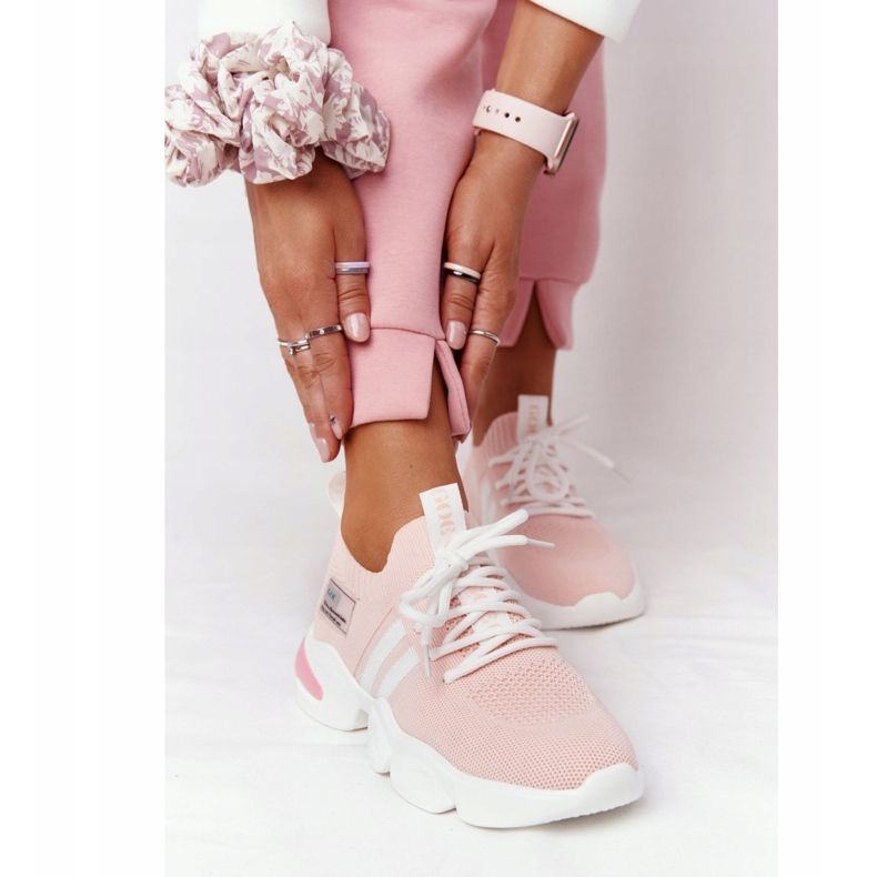 Damen Sportsocken GOE HH2N4019 Pink weiß 2