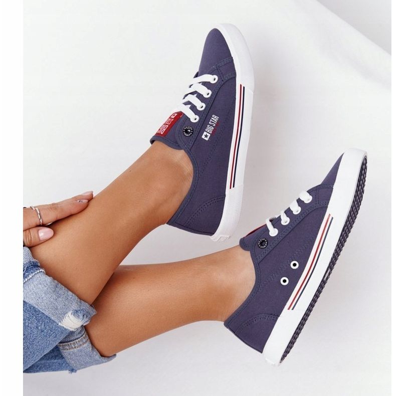 Damen Sneaker Big Star HH274063 Marineblau 2