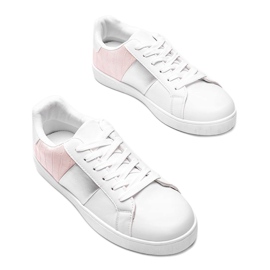Haille Sneakers in Pastellweiß und Pink 1