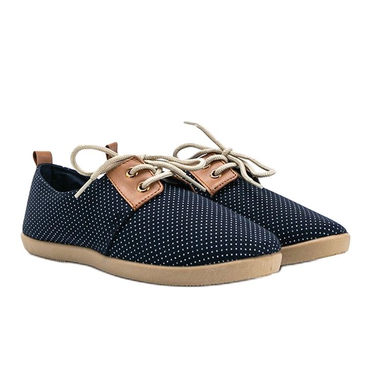 Dalia marineblaue gepunktete Sneakers navy blau 1