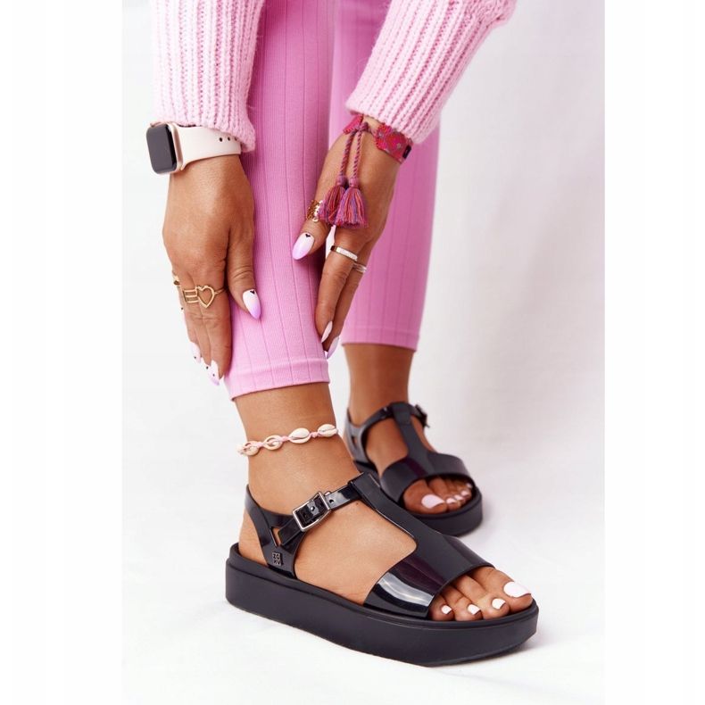 Duftende umweltfreundliche Gummisandalen ZAXY HH285116 Schwarz 2