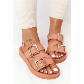 Duftende Gummipantoffeln Eco Friendly ZAXY HH285105 Camel beige braun 1