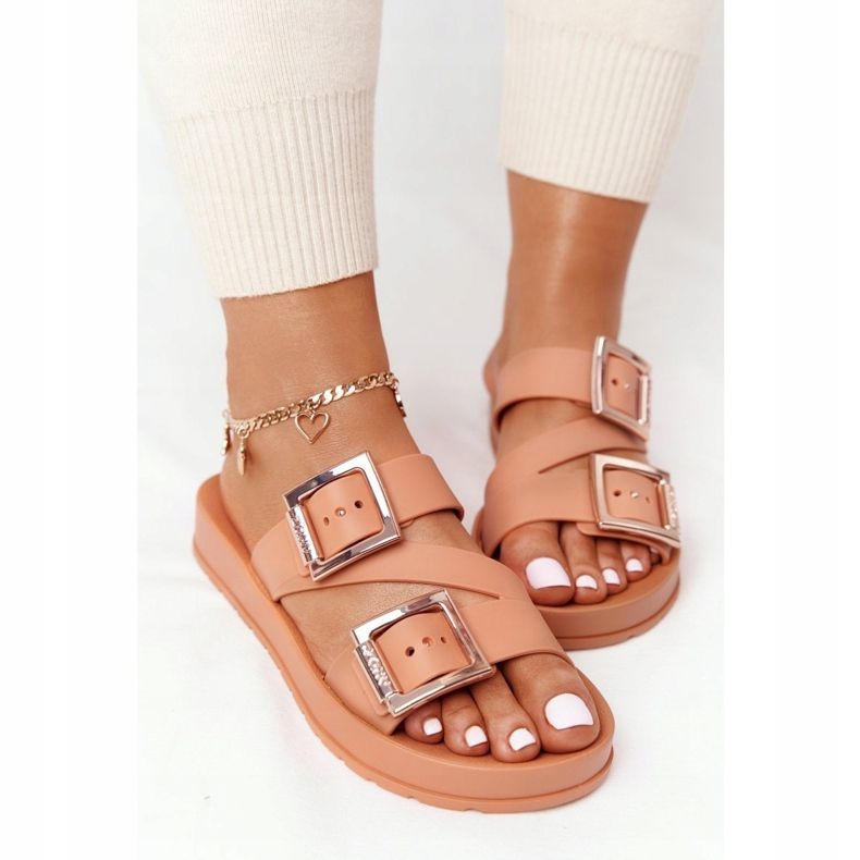 Duftende Gummipantoffeln Eco Friendly ZAXY HH285105 Camel beige braun 1