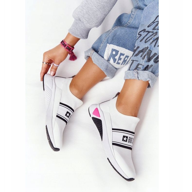 Sportschuhe Slip-On Memory Foam Big Star HH274538 Weiß 1