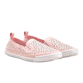 Maegan pinke durchbrochene Sneakers rosa 1
