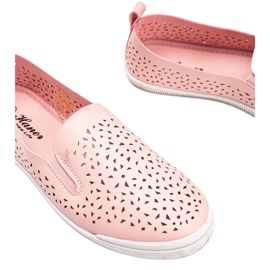 Maegan pinke durchbrochene Sneakers rosa 2
