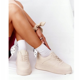 PS1 Damen Sportschuhe auf der Plattform Beige This Is Me 2