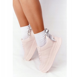 Damen Sportschuhe auf der Plattform Pink This Is Me rosa 2