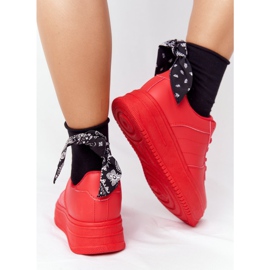 PS1 Damen Sportschuhe auf der Plattform Rot This Is Me 2