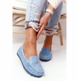 Rio Flore Umweltfreundliche Lederslipper Blau 1